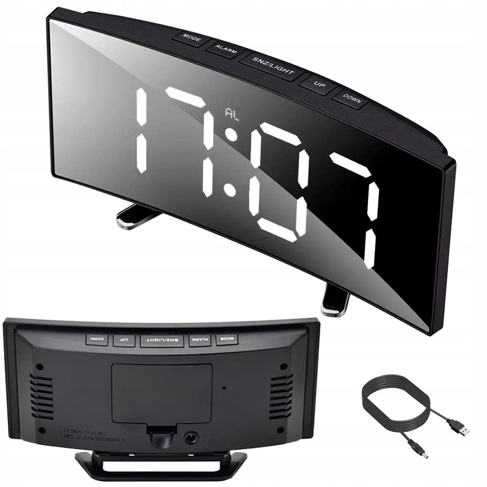 Digital Led Mirror Alarm Clock