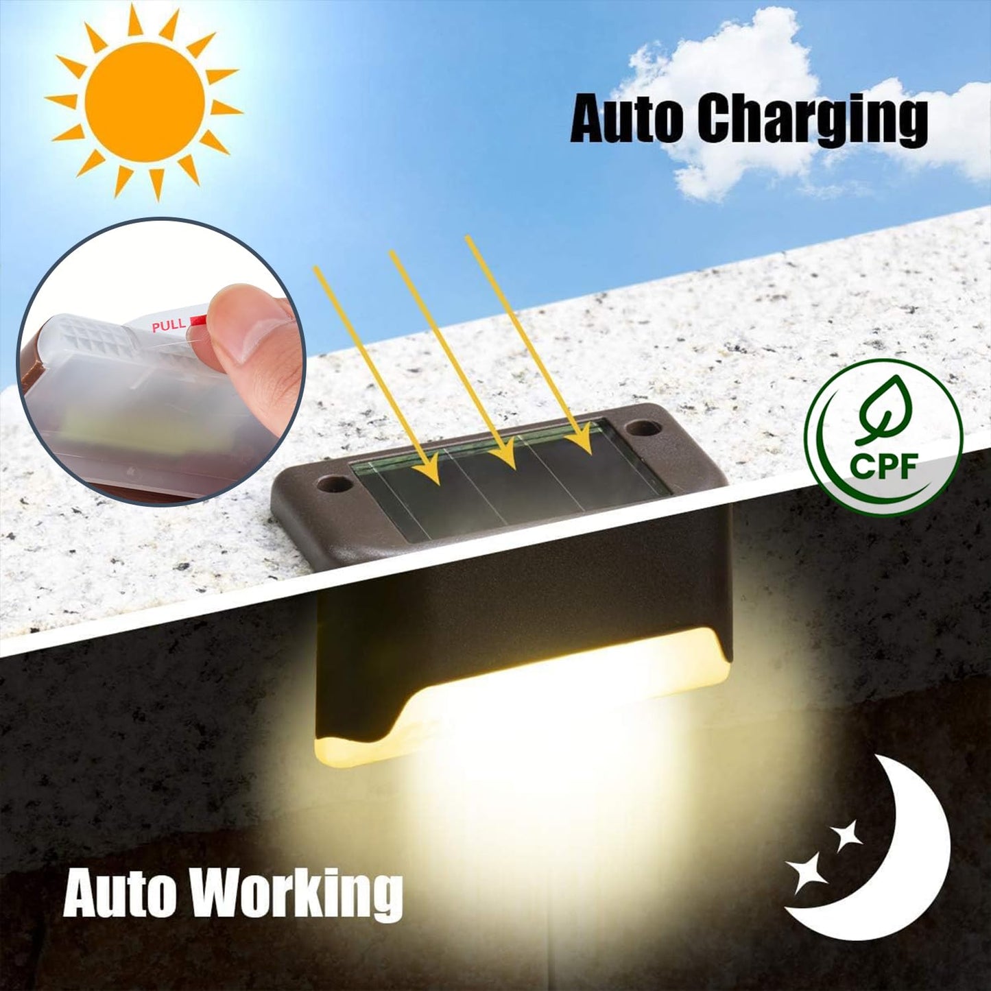 Solar Stair Step Light 4 Pcs