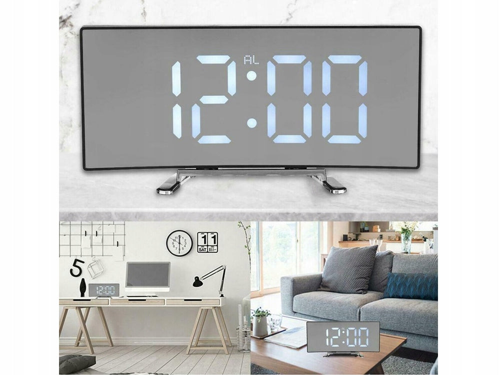 Digital Led Mirror Alarm Clock