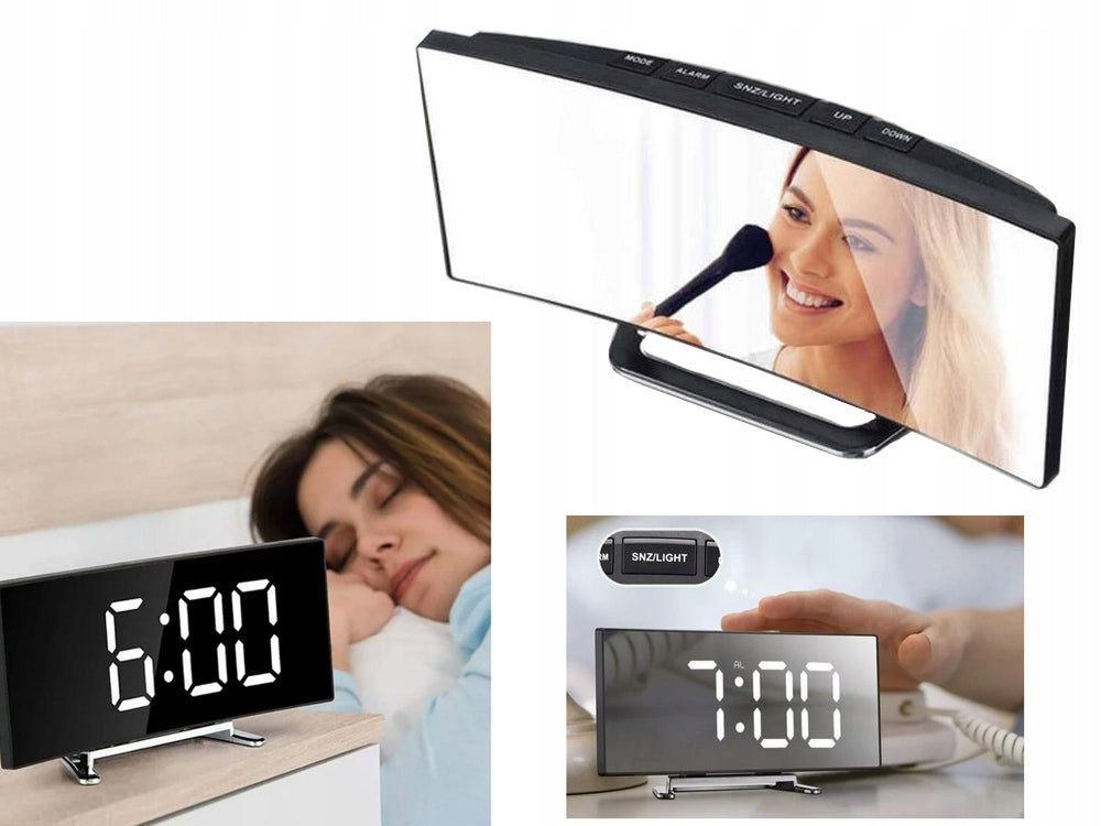 Digital Led Mirror Alarm Clock