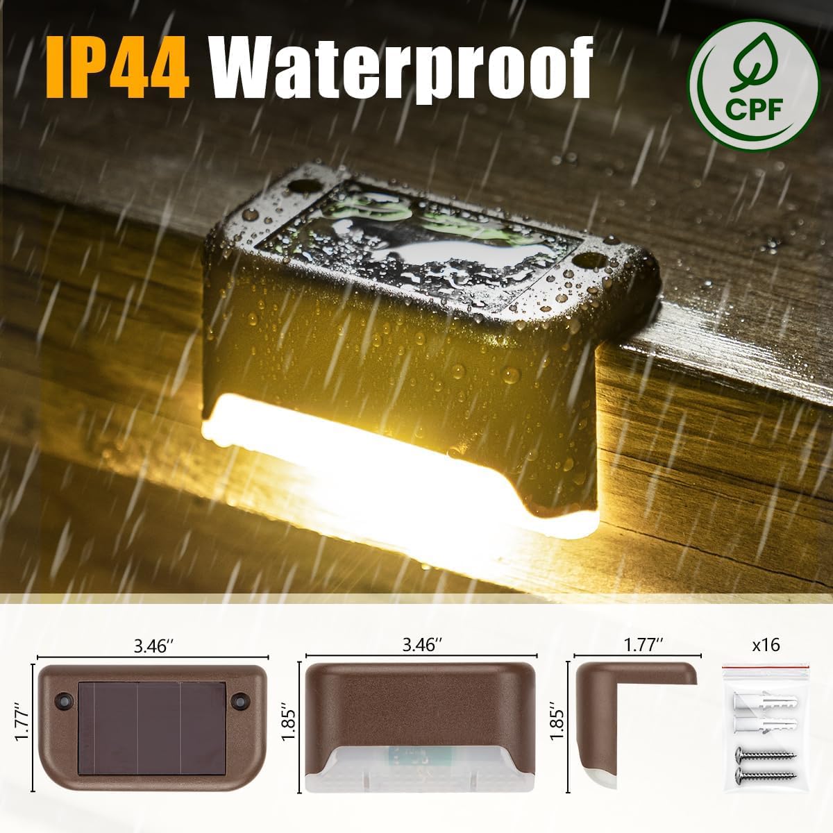 Solar Stair Step Light 4 Pcs