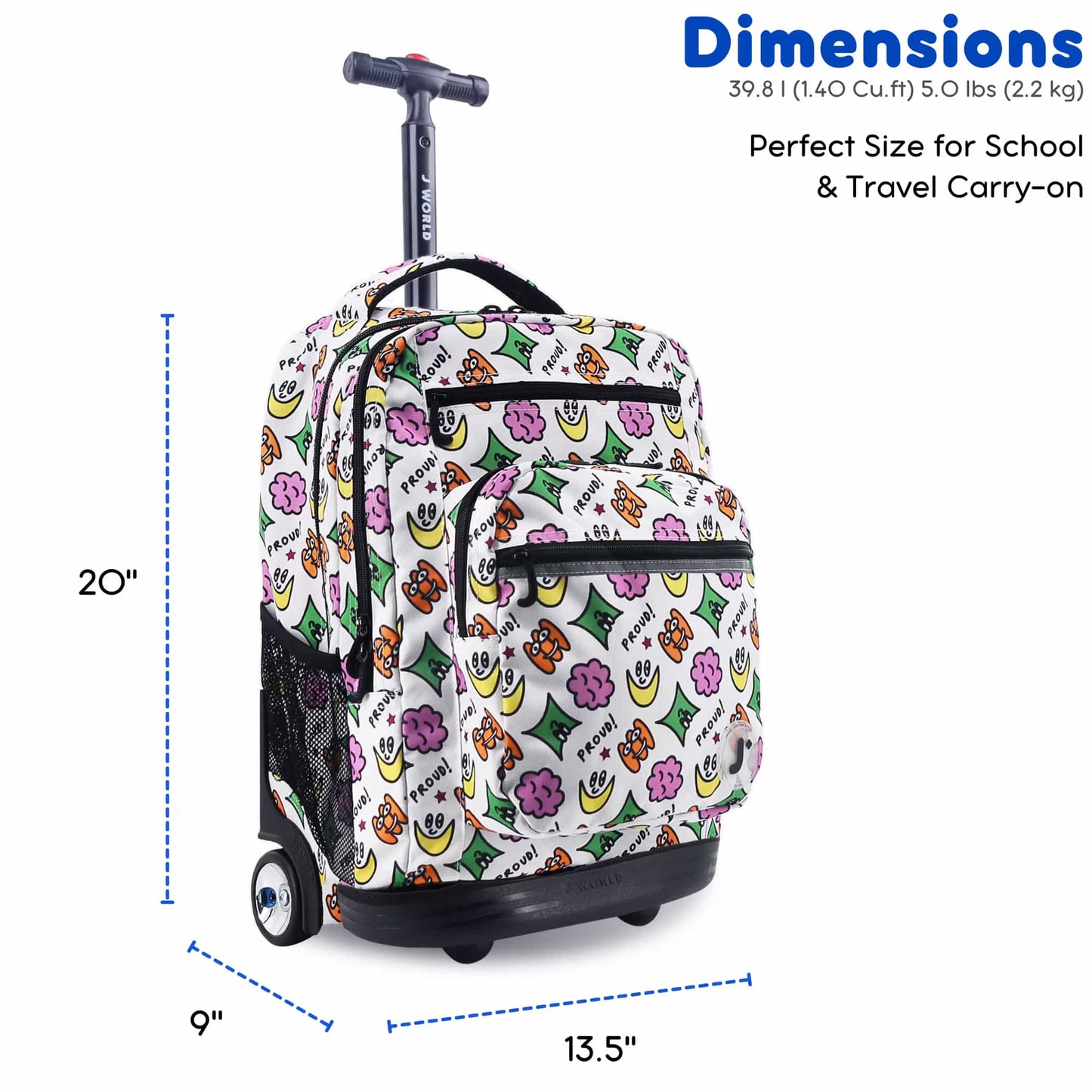 Sundance Laptop Rolling Backpack 20"
