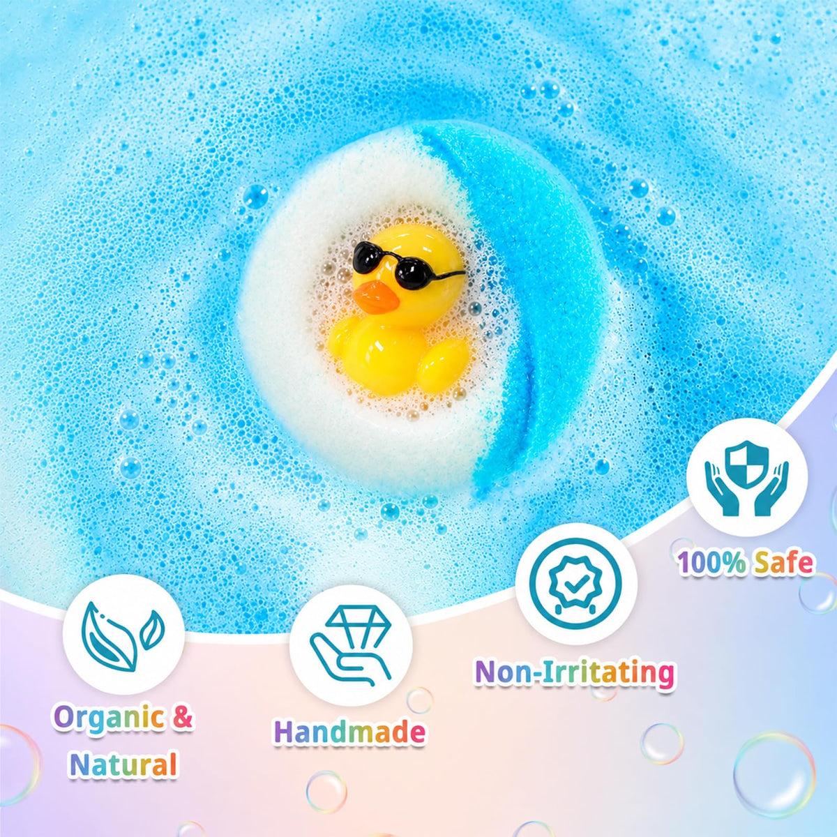 Bath Bombs for Kids with Surprise Inside, 24 Pack Kids Bath Bombs Gift Set, Christmas Gift for Kids Stocking Stuffers for Boys Girls Kid Bubble Bath Fizzy with Bath Toys Inside